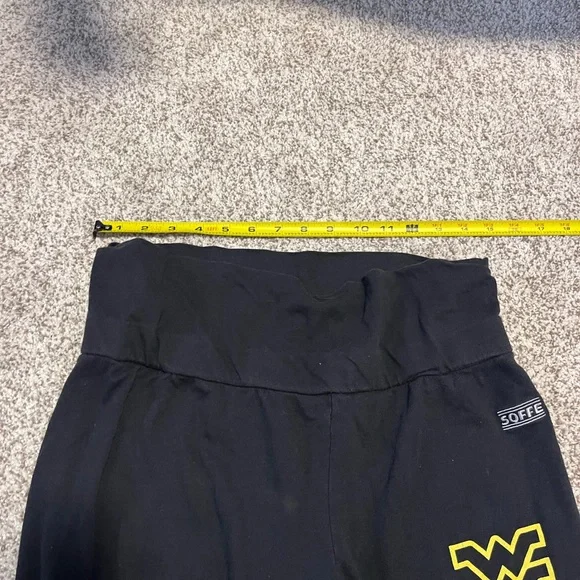 Soffe West Virginia Mountaineers Sweatpants Women’s Large WVU Black Lounge Pants - Picture 5 of 12